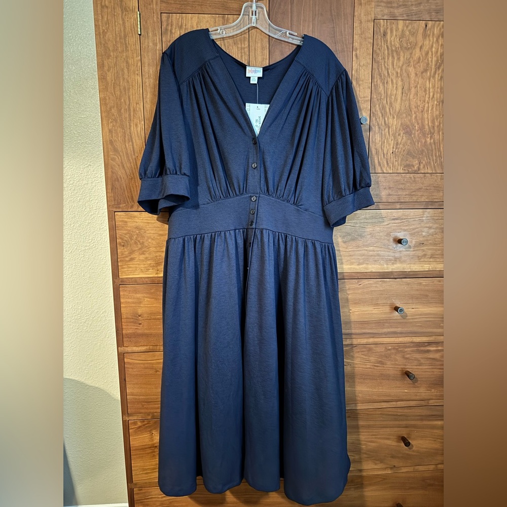 Navy Midi Skylar Dress